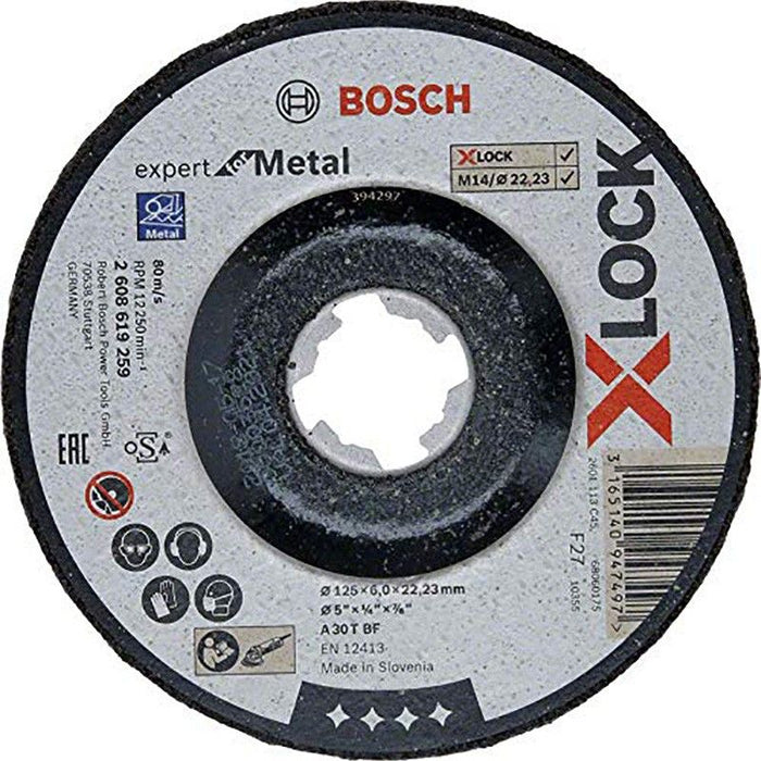 Bosch X-LOCK Expert Disks Metālam 125x6x22 [2608619259]