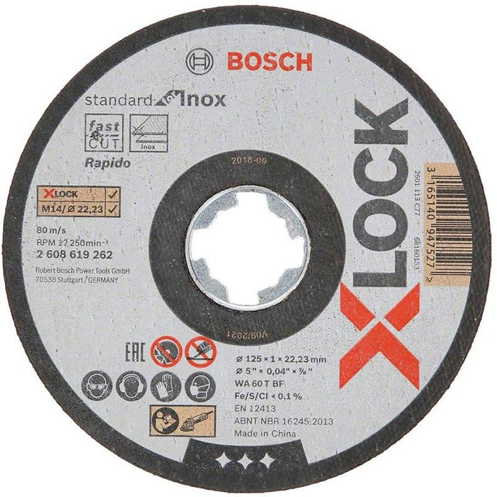 Bosch X-LOCK Disks Metālam 125x1x22