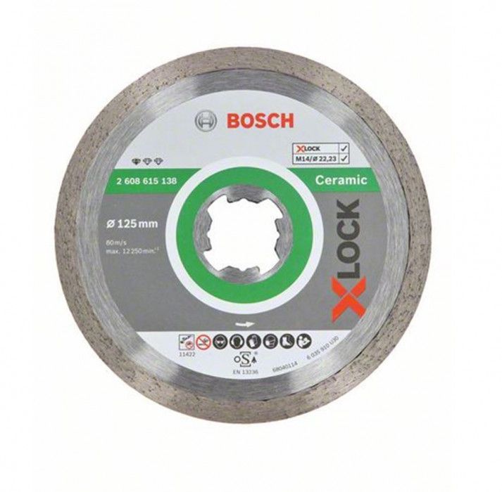 Bosch X-LOCK Dimanta disks Ceramic 125mm [2608615138]