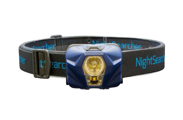 LED lādējams galvas lukturis, USB lādētājs, 330lm/IPX4/130m NIGHTSEARCHER