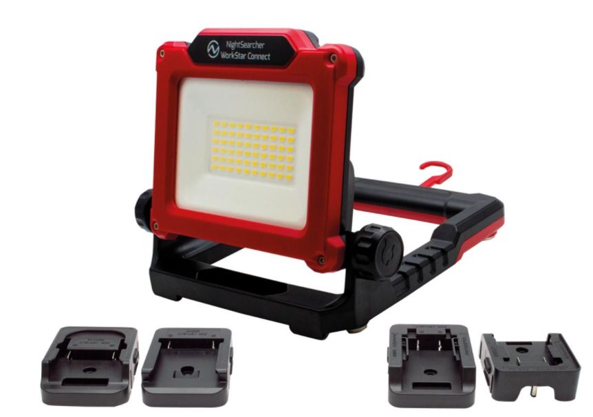 LED prožektors ar 4 adapteriem 2500lm/IP54 NIGHTSEARCHER