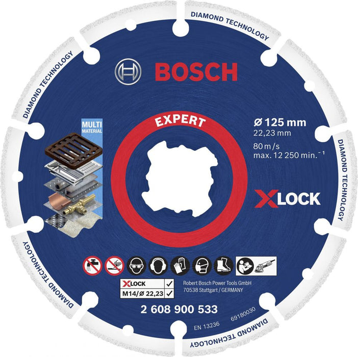 Bosch X-LOCK Dimanta disks Metālam 125mm [2608900533]