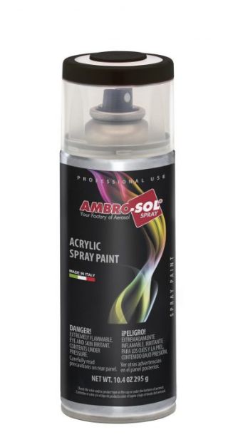 Universāls akrila krāsas aerosols satīna melns 400ml (RAL 9005)