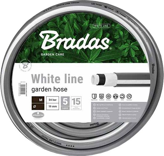 Dārza šļūtene NTS WHITE SILVER 3/4'' 30m BRADAS [WWS3/430]