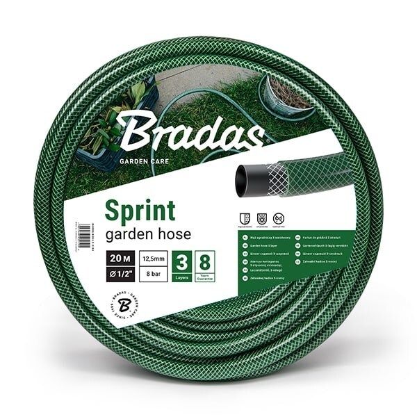 Dārza šļūtene SPRINT 3/4" 30m Zaļa BRADAS [WFS3/430]