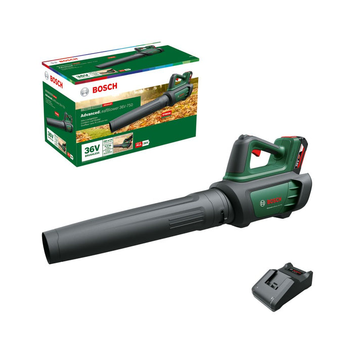 Lapu pūtējs Bosch AdvancedLeafBlower 36V-750, Akum. (1x2a) [06008C6000]