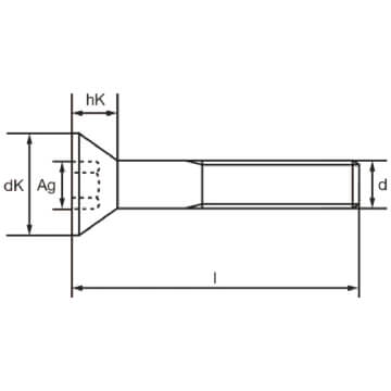 DIN 7991 Skrūve 10.9 necinkota demo