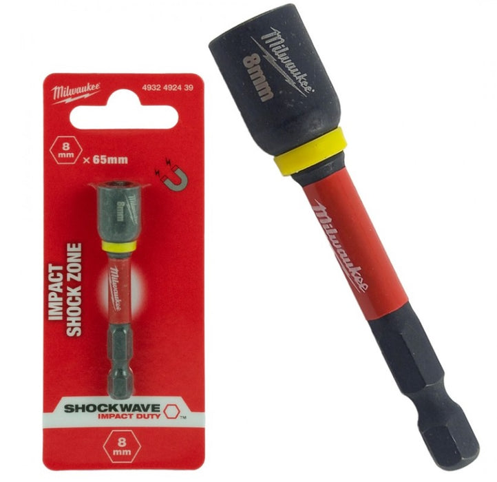 Muciņa 8mm, ar magnētu 1/4" kātā Shockwave Milwaukee 4932492439