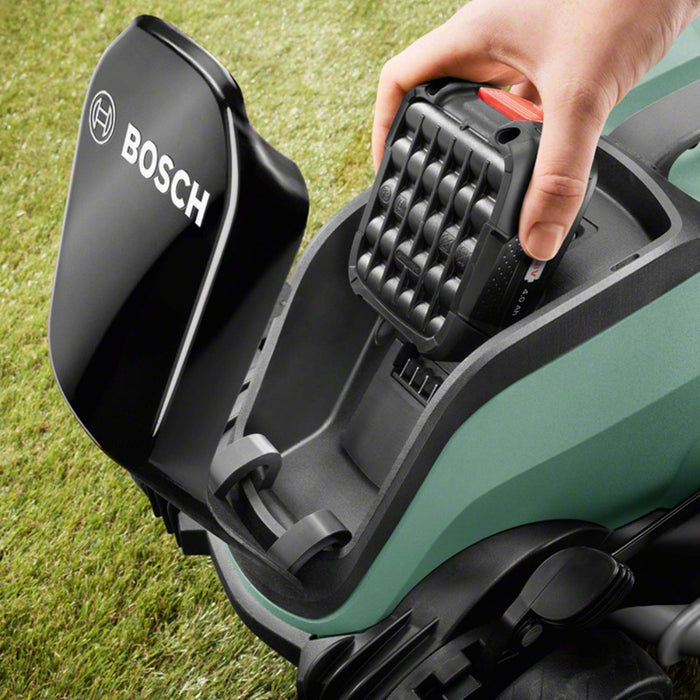 Zāles pļāvējs Bosch Citymower 18v; 1x4Ah akum.