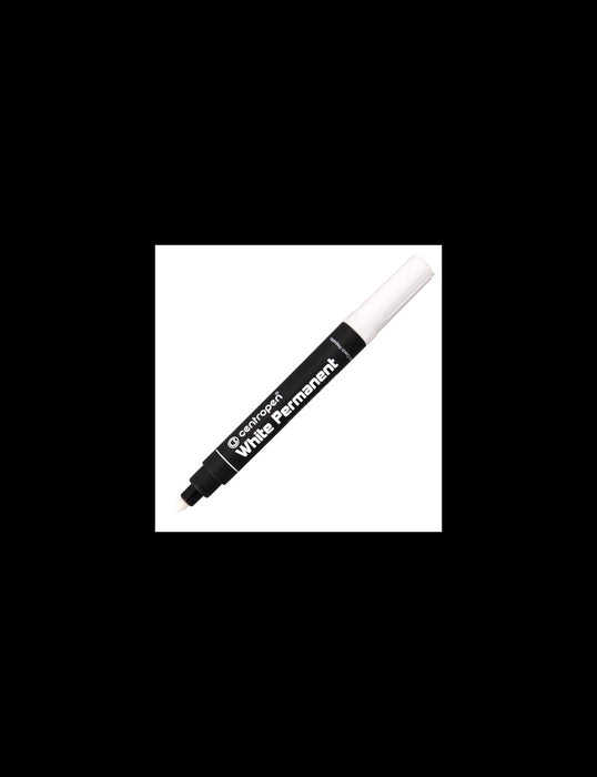 Balts marķieris 2.5mm, Centropen 8586WHITE