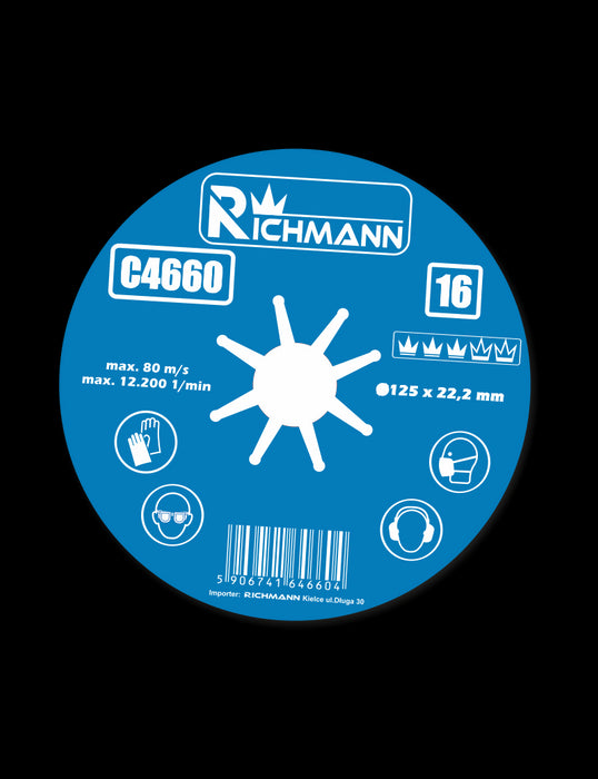 Fibro disks 125mm G:60, Richmann C4664